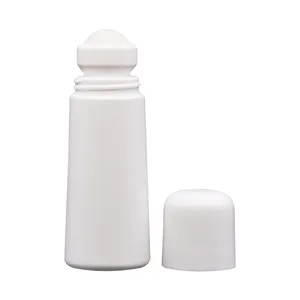 לבן ריק 75ml PE פלסטיק חיוני שמן מוליך דאודורנט רול על בקבוק