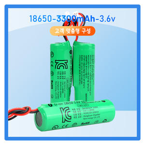 Kc certificat <span class=keywords><strong>18650</strong></span> batterie 3.7v 3300mah 3C batteries au lithium-ion rechargeables pour la Corée - Product Image 2