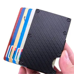 Modern Novel Design Golden Supplier Leather Cardholder Credit Card Long Wallet Holder