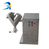 Agitateur Rotatif de Laboratoire en Acier Inoxydable 8 en 1, Mélangeur en V 0,37 kW, Équipement Automatique de Mélange de Poudres Alimentaires et Chimiques avec Capacité de Séchage
