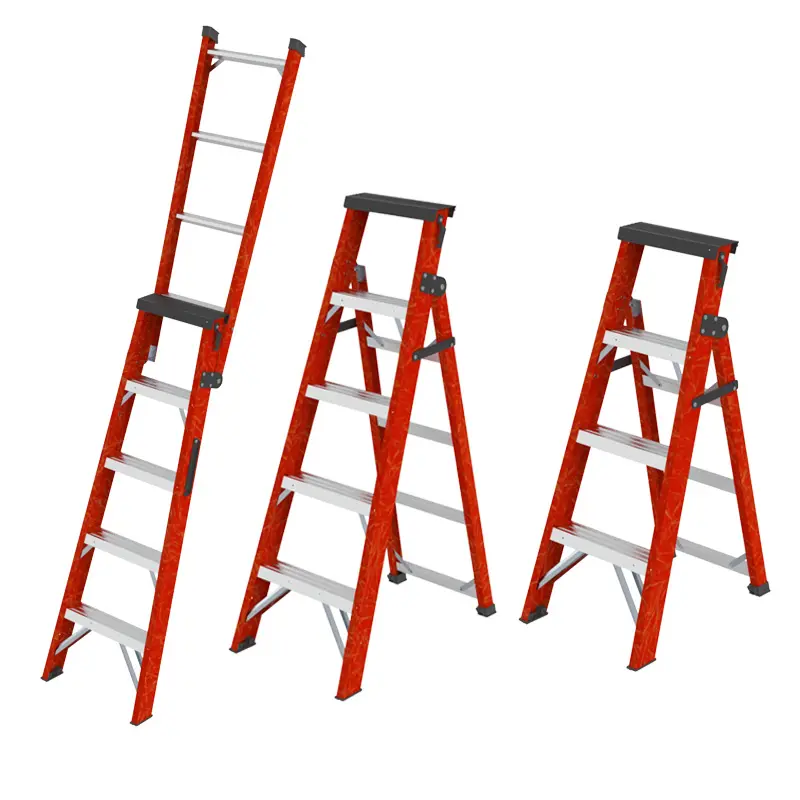 ANSI approve heavy duty Fiberglass Straight Stair Outdoor Minimalist Industry fiberglass ladder