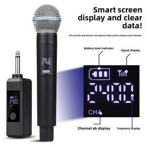 Smt58 không dây cardioid XLR Microphone một-to-hai âm thanh ngoài trời <span class=keywords><strong>Karaoke</strong></span> & KTV phổ quát la hét Thiết bị phát sóng trực tiếp - Product Image 1
