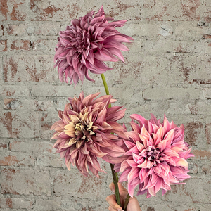 FONG IAN - Flores de Dalia Artificiales de Tacto Real de 62 cm, Flores de Seda Hechas a Mano, Flores Artificiales Realistas de una Sola Cabeza, Decoración para el Hogar - Product Image 1