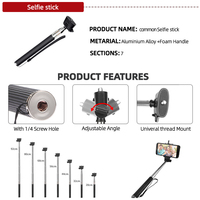 Kitway Ensemble d'accessoires de haute qualité en PC + nylon pour les caméras d'action GoPro Hero 7/6/5/4/3+/3/2/1, accessoires pour caméras de sport, garantie d'un an