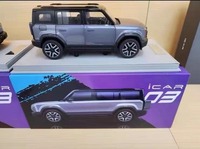 Moulage sous pression 1:18 Cherry Icar03 Simulation Jetour Dasheng Jouet pour enfants Alliage Boilback Puissance Modèle de voiture Décoration Cadeaux Modèles