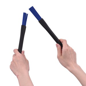 2 uds Drum Stick Drum Brush 1 par <span class=keywords><strong>de</strong></span> <span class=keywords><strong>baquetas</strong></span> retráctiles para Drumset Jazz Drum 15 Uds cepillos <span class=keywords><strong>de</strong></span> nailon - Product Image 3