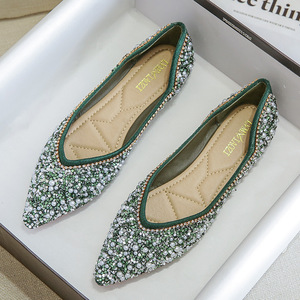 Sandalias Planas Loafer 2026 de Lujo con Pedrería para Mujer, Sandalias Planas para Exteriores - Product Image 1