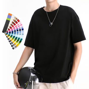 Maglietta Hip Hop a girocollo lavorata a <span class=keywords><strong>maglia</strong></span> di moda Casual su misura bianca con stampa 3D T-Shirt corta oversize lavata da <span class=keywords><strong>uomo</strong></span> - Product Image 1