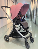 Poussette de voyage de luxe certifiée 2021 avec cadre en alliage et tissu Oxford tricoté pour landaus