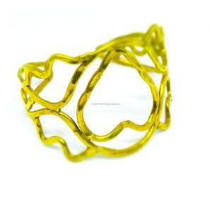 Bracelet en forme d'étoile fait à la main pour femmes, multicouche, grande manchette en métal, bijoux cadeau - Product Image 2