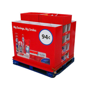 1/2 3 Four Side Pdq <strong>Display</strong> <strong>Pallet</strong> Snack Pet Cat Foods Stacking Half <strong>Paper</strong> Full <strong>Corrugated</strong> Cardboard <strong>Pallet</strong> <strong>Display</strong> - Product Image 4