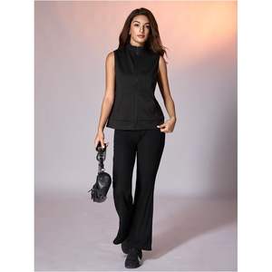 Gilet léger zippé pour femme, sans manches, avec poches, respirant, vêtement d'extérieur, printemps été, décontracté - Product Image 4