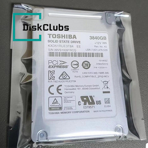 Disque dur SSD d'entreprise KXD51RUE3T84 XD5 d'occasion, 3,84 To, U.2 PCIe Gen3 4 Gbit/s, 2,5 pouces, pour serveur de centre de données, FW 1CEE6111 - Product Image 1