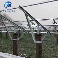 Offre Spéciale – Système de Montage au Sol Solaire Monocolonne pour Extérieur – Support de Structure Photovoltaïque – Support de Panneau Solaire pour Fixation au Sol