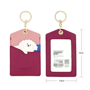 Llavero Creativo de Dibujos Animados con Colgante de Cuero, Porta Tarjetas de Identificación, Lindo Regalo Pequeño, Venta al por Mayor - Product Image 6