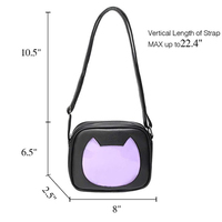 Sac bandoulière messager en cuir PU tendance avec fenêtre transparente en PVC pour affichage de badges, personnalisable avec logo, idéal pour les voyages