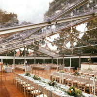 Grande tente de fête en aluminium étanche pour 300 personnes 40m par 100m tente d'événement blanche chapiteau géant
