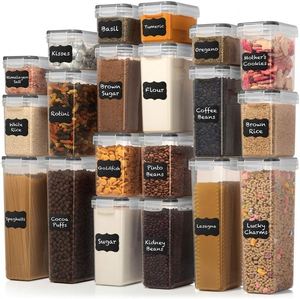 BPA-Free PP Plastic Injection-Molded Modern Multifunction Set 48 Airtight Dustproof Freshness-Preserving Storage <b>Containers</b> - Product Image 1