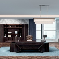 Mobilier de bureau moderne et luxueux Bobiao Bureaux de direction avec recharge sans fil électrique intelligente Design Futuriste CEO Boss Tables