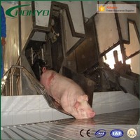 Système d'abattage de porcs entièrement automatique à haute efficacité, pompe à moteur en acier inoxydable SUS 304 pour l'industrie de transformation du porc, abattoir