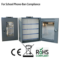 Casiers à téléphones portables personnalisés 42 emplacements 38 emplacements 36 emplacements 32 emplacements 30 emplacements en acier avec serrure électronique à fixer au mur pour bureau et école