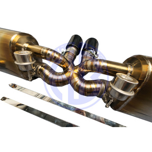 Usine Vente Chaude D'échappement Titane 1.2mm Bleu Brûlé Finition Catback pour Porsche 911 991.1 GT3 Auto Pipes - Product Image 6