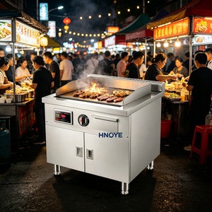 Barbecue électrique commercial avec armoire, en acier inoxydable, pour la restauration en plein air - Product Image 1