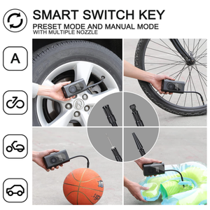 Compresseur d'air gonfleur de pneus automatique Portable LCD gonfleur de pneus numérique avec manomètre - Product Image 6