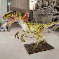 Personnalisez la grande statue géante grandeur nature de dinosaure de parc à thème extérieur artificiel de mini golf en fibre de verre pour la vente de jardin