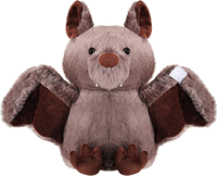 Peluche en peluche de chauve-souris de 11 pouces personnalisée Peluche d'Halloween Peluche en peluche Échantillon gratuit