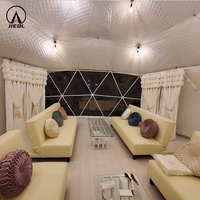 Dôme en PVC pour Glamping, Tentes Géométriques 4 Saisons, Événements, Camping, Extérieur, Restaurant Dôme Transparent, Maison Géodésique Étanche