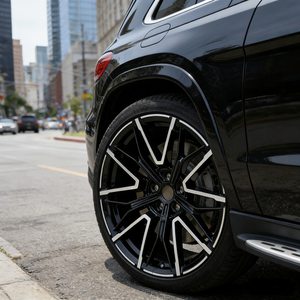 Ruedas Forjadas YUDAO OEM&ODM de 22 y 24 Pulgadas 5x130, Dos Tonos, Plateado Brillante y Negro, Diseño de Dos Piezas, Cóncavas Profundas para Benz GLS SUV - Product Image 4