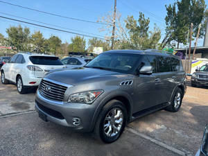 2014 QX80 4 ประตู SUV มือสอง เครื่องยนต์เบนซิน 8 ลิตร เบาะหนัง เกียร์อัตโนมัติ กล้องมองหลัง ไฟหน้า LED ซ้าย ซันรูฟ - Product Image 3