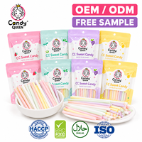 CC Candy Fruitpoeder Sticks Zoetzuur Strooivulling Meerkleurig Zachte Textuur OEM Groothandel Bulk Private Label Aangepaste Verpakking