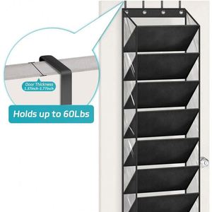 Large Capacity Dustproof Oxford Fabric 10-Tier Over Door <b>Shoe</b> Organizer for Home Hanging Storage Bag for Clothing - Product Image 4