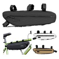 Sac triangulaire pour vélo Briviga 2L en nylon, pochette fine pour cadre de vélo, accessoires de cyclisme, rangement, sac pour cadre de vélo, sac triangulaire pour vélo