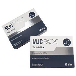 <span class=keywords><strong>Caja</strong></span> de Embalaje de Péptidos de Materiales Reciclados, Papel Kraft para Embalaje de 2 Viales de Péptidos de 3 ml - Product Image 1