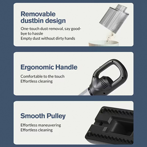 Aspiradora Inalámbrica para Auto, Negra, Portátil, Recargable, para Uso Doméstico, con Gran Potencia de Succión, Envío Directo desde la UE - Product Image 4