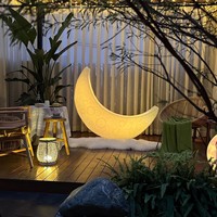 Lampadaire LED en forme de lune pour aménagement paysager de cour