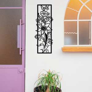 Décoration murale en métal floral moderne, nouvelle décoration murale en fer forgé, décoration murale extérieure, décoration <span class=keywords><strong>de</strong></span> <span class=keywords><strong>rebord</strong></span> <span class=keywords><strong>de</strong></span> fenêtre - Product Image 2