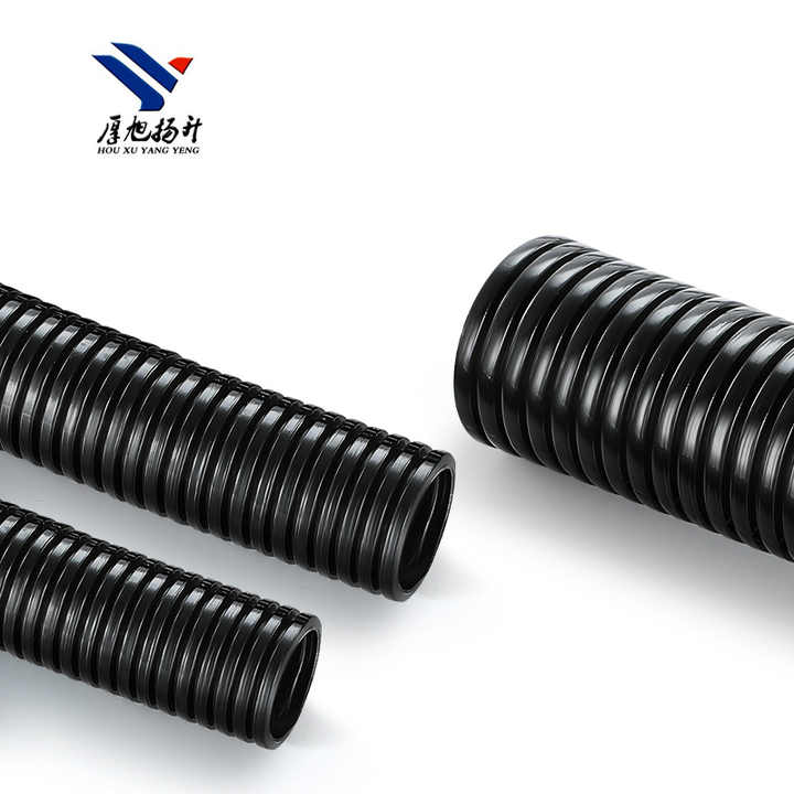PA66 Nylon Corrugated Plastic Conduit with Fittings Electrical Wire and Cable Harness Protection