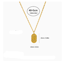 Collar de Acero Inoxidable Libra de Alta Calidad para Hombre y Mujer, Estilo Étnico, Collar para Parejas, Accesorios Transfronterizos