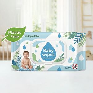 Toallitas Húmedas <span class=keywords><strong>para</strong></span> Bebés al por Mayor, 99.9% <span class=keywords><strong>Agua</strong></span>, Hipoalergénicas, Antibacterianas, <span class=keywords><strong>de</strong></span> Fábrica - Product Image 2
