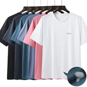 T Shirt uomo tinta unita T-Shirt stile semplice maglietta Casual maschile manica corta O collo Plus size