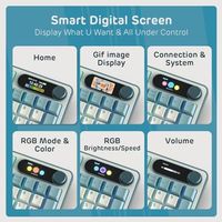 OEM ODM S98 Mechanical Keyboard with Smart Display Knob 96 RGB Wireless Gaming Keyboard BT24GUSBC Hot Swappable Custom Keyboard