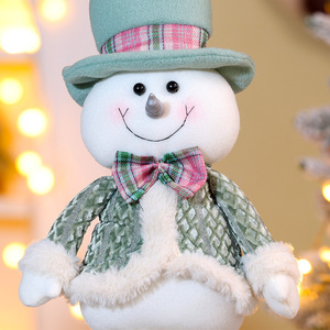 Christmas Decoration Retractable Santa Claus Snowman Reindeer Christmas <b>Knitted</b> <b>Toy</b> Happy New Year Xmas Dolls Ornaments - Product Image 3