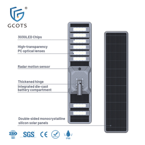 GCOTS High Brightness IP66 Waterproof 120Watt Street Light <b>Solar</b> <b>Powered</b> All in One Outdoor LED <b>Solar</b> - Product Image 4