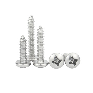 M2.3 Micro Auto Tapping Parafusos Cross Groove Pan Head Thread Fastener Slotted Wood Screw Anti Corrosão e Resistência à Ferrugem - Product Image 1