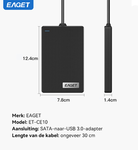 EAGET CG10-8 Disco Rigido Esterno Portatile con Logo Personalizzato OEM, Guscio in ABS, Disco Duro Externo <span class=keywords><strong>HDD</strong></span> per Laptop e PC - Product Image 2