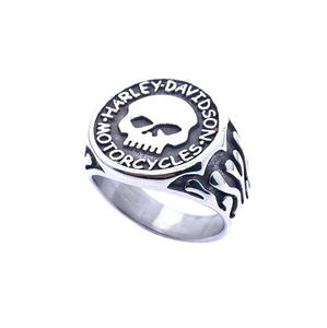 Anello da Uomo Trendy Stile Punk con Teschio, Design Personalizzato alla Moda - Product Image 2